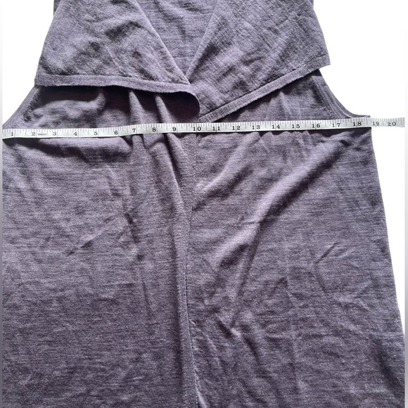 J.Jill Sleeveless Merino Wool Lightweight Open Cardigan Size Medium Petite - Picture 6 of 10
